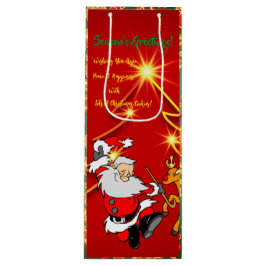 Sacola Para Vinho Papais noeis de Cookies Feriados