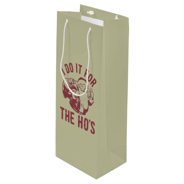 Sacola Para Vinho Papais noeis de Natal rudes... Eu faço isso para o (Frente inclinada)