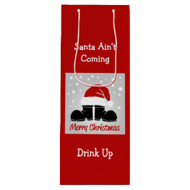 Sacola Para Vinho Papais noeis não vêm, bebem o saco de garrafas de 