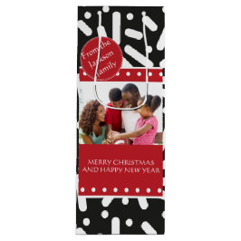 Sacola Para Vinho Papel de carta e presentes de Natal na neve