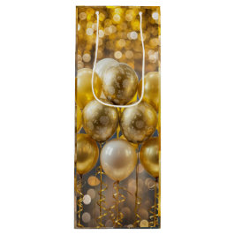 Sacola Para Vinho Papel de enrolamento para balão amarelo e Dourado 