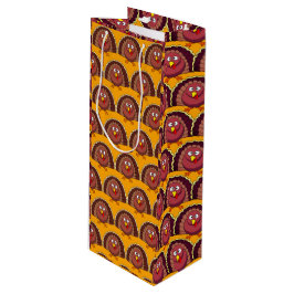 Sacola Para Vinho Pássaro de Ação de Graças