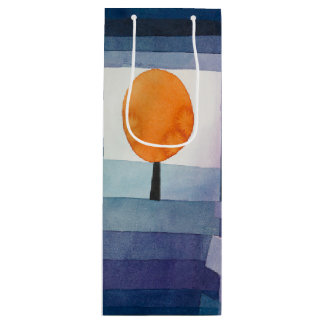 Sacola Para Vinho Paul Klee Precursor do Outono Azul Moderno Abstrat