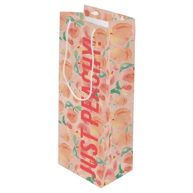 Sacola Para Vinho Peachy (Frente inclinada)