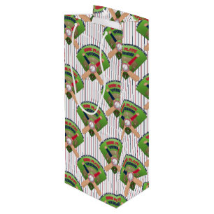 Sacola Para Vinho Pedras de basebol... Casamos com o Saco de Present