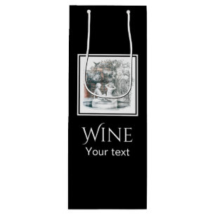 Sacola Para Vinho Personagens brancas das garotas da Pencil Art