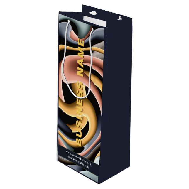 Sacola Para Vinho Personalizado do Promocional da empresa moderna da (Frente inclinada)