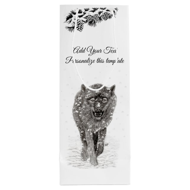 Sacola Para Vinho Personalizar este modelo (Verso)