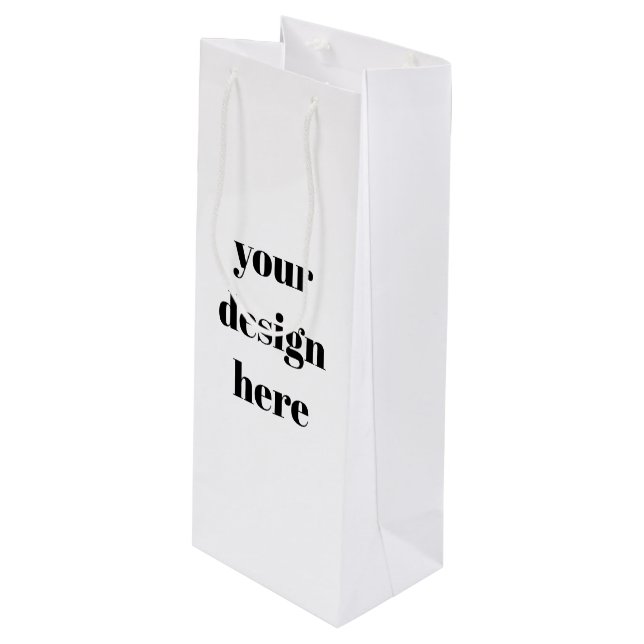 Sacola Para Vinho Personalizar ou personalizar (Frente inclinada)