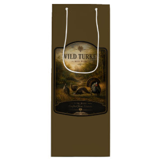 Sacola Para Vinho Perus selvagens na floresta de outono
