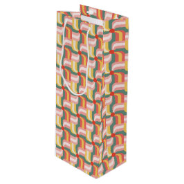 Sacola Para Vinho Pinagens geométricas Abstrato coloridas