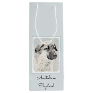 Sacola Para Vinho Pintura Anatoliana Shepherd - Arte Original para C