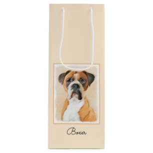 Sacola Para Vinho Pintura De Cachorro Descortada Arte Animal Origina
