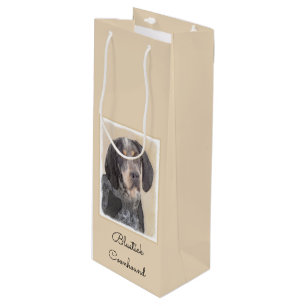 Sacola Para Vinho Pintura de Connhound Bluetick - Cachorro Original 