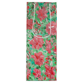 Sacola Para Vinho Poinsettia Wine Gift Bag
