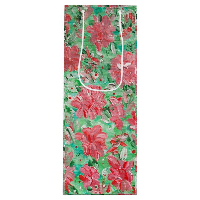 Sacola Para Vinho Poinsettia Wine Gift Bag (Frente)