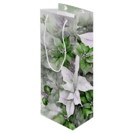 Sacola Para Vinho Poinsettias