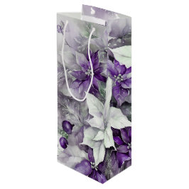 Sacola Para Vinho Poinsettias