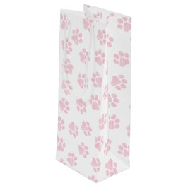 Sacola Para Vinho Porcas, Patas-Cachorros, Patas-Rosa-Bebês