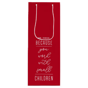 Sacola Para Vinho Porque você trabalha com o saco pequeno do