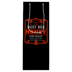 Sacola Para Vinho Pote de Mel do Mercado de Agricultores