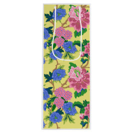 Sacola Para Vinho Preppy Chinoiserie Floral