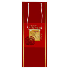 Sacola Para Vinho Primavera chinês Rat Year 2020 Wine Gift Bag