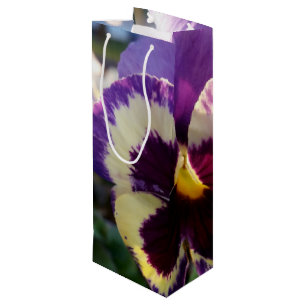Sacola Para Vinho primavera Pansy colorido