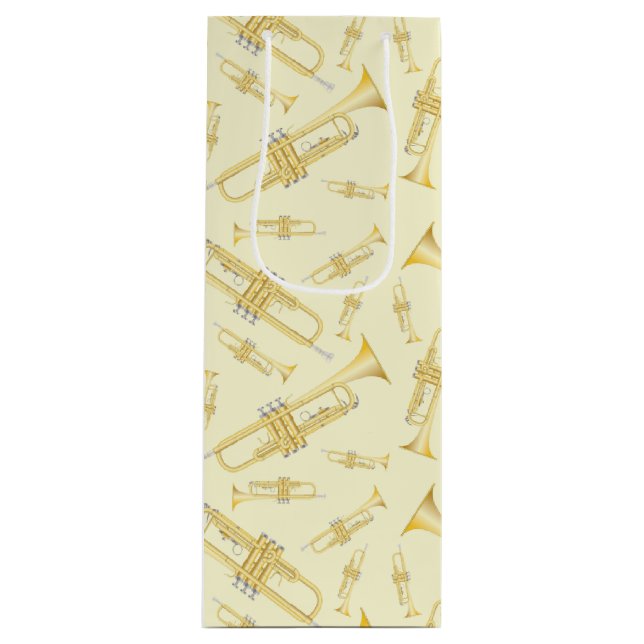 Sacola Para Vinho Professor de Bandas Musical de Trompete (Frente)