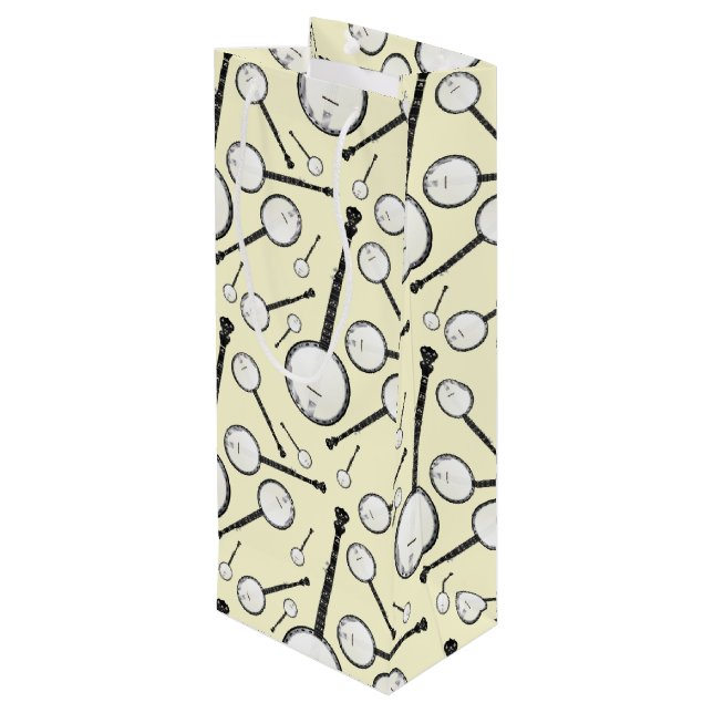 Sacola Para Vinho Professor de Música Banjo Musical (Verso inclinado)