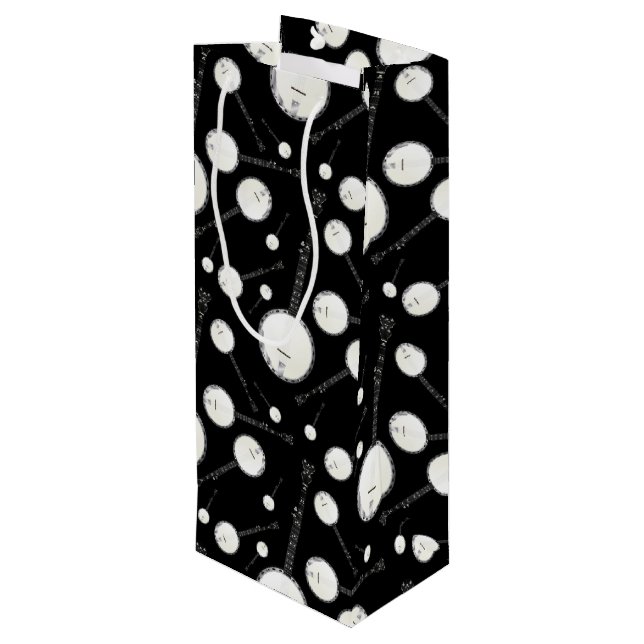 Sacola Para Vinho Professor de Música Banjo Musical (Verso inclinado)