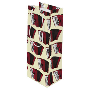 Sacola Para Vinho Professor de Música Musical Accordion Instrumento