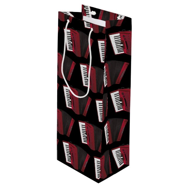 Sacola Para Vinho Professor de Música Musical Accordion Instrumento (Frente inclinada)