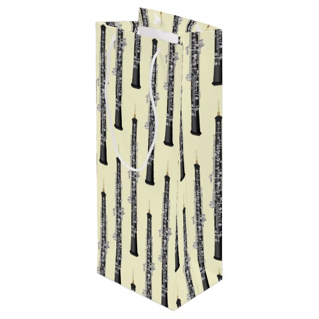 Sacola Para Vinho Professor de Música Oboe Musical (Verso inclinado)