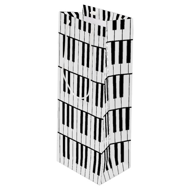 Sacola Para Vinho Professor de Música Piano Musical (Frente inclinada)