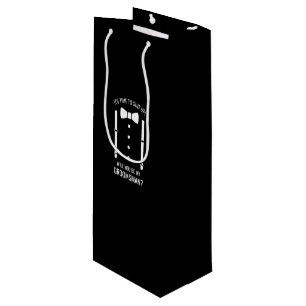 Sacola Para Vinho Proposta de Padrinho de casamento de Arco de Casam