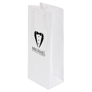 Sacola Para Vinho Proposta de Padrinho de casamento Personalizado de