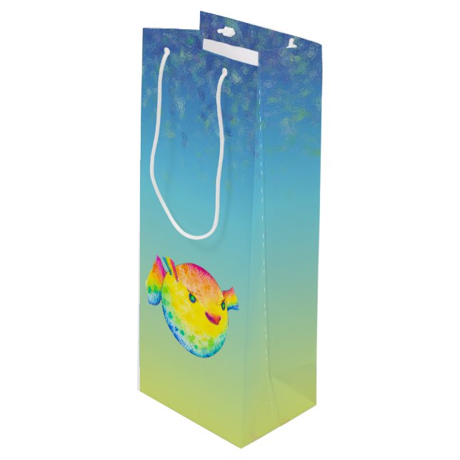 Sacola Para Vinho Puffer (Frente inclinada)