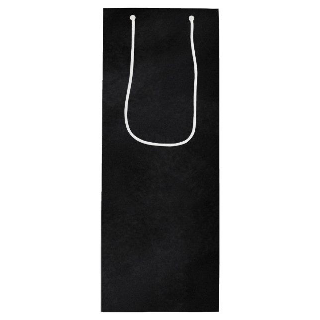 Sacola Para Vinho Quadro-negro sujo (Frente)