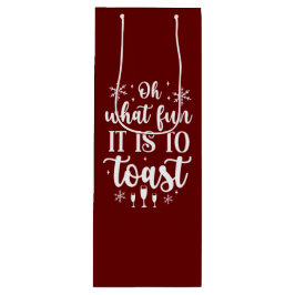 Sacola Para Vinho Que divertido é para a torrada