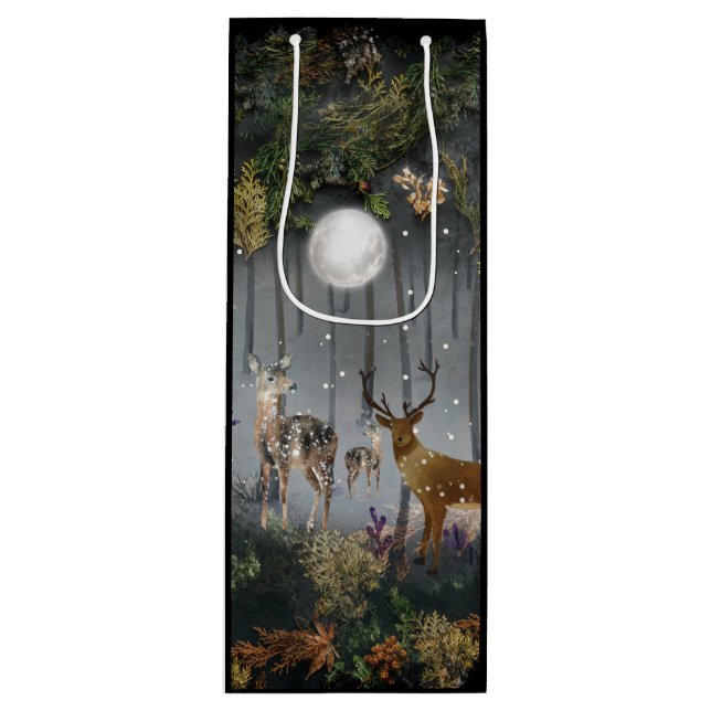 Sacola Para Vinho Rebelde Adorável À Noite (Frente)