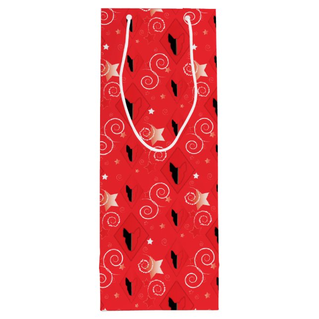 Sacola Para Vinho Red Diamond Bull Terrier (Verso)