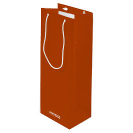 Sacola Para Vinho Rooibos - cor vermelha castanho