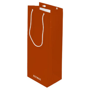 Sacola Para Vinho Rooibos - cor vermelha castanho