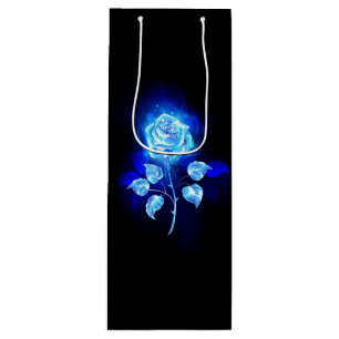 Sacola Para Vinho Rosa azul queimado