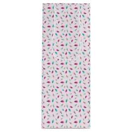 Sacola Para Vinho Rosa Brilhante Luz Vinho Saco de Presente