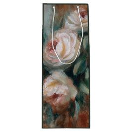 Sacola Para Vinho Rosas Brancas