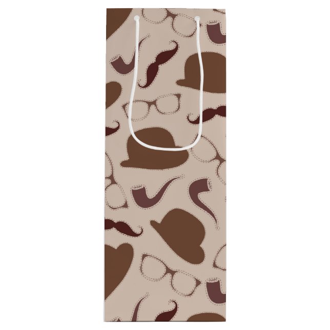 Sacola Para Vinho Roupa do pai do vintage (Frente)