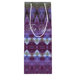 Sacola Para Vinho Roxo Escuro e um Toque de Azul