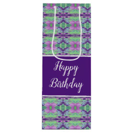 Sacola Para Vinho Roxo Escuro Padrão